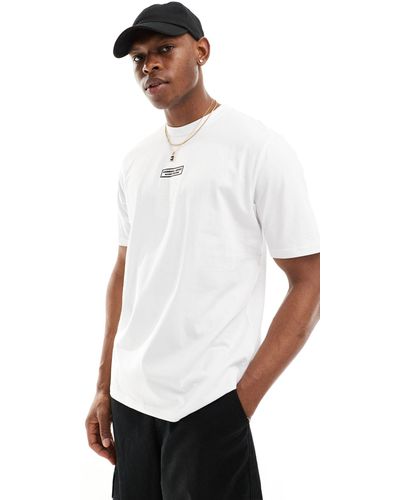 Marshall Artist T-shirt bianca a maniche corte con brand - Bianco