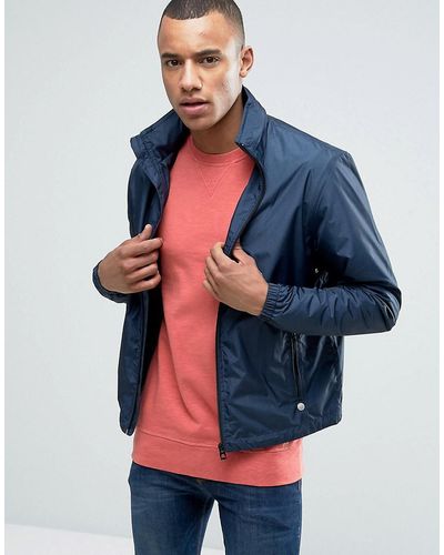 Esprit Harrington Jacket With Concealed Hood - Blue