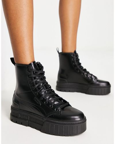 PUMA X Dua Lipa Mayze Platform Boots - Black