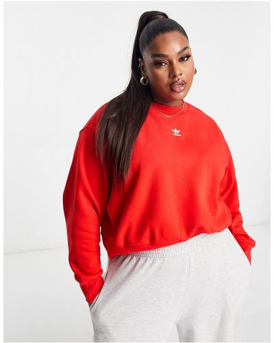 adidas Originals Plus - Essentials - Sweater Met Logo - Rood