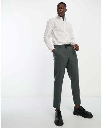 New Look Pull On Smart Pants - White
