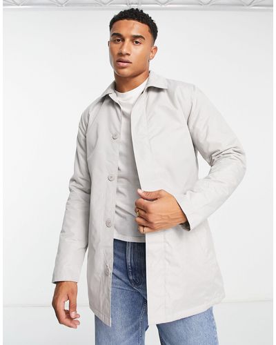 French Connection Lined Classic Mac Jacket - White
