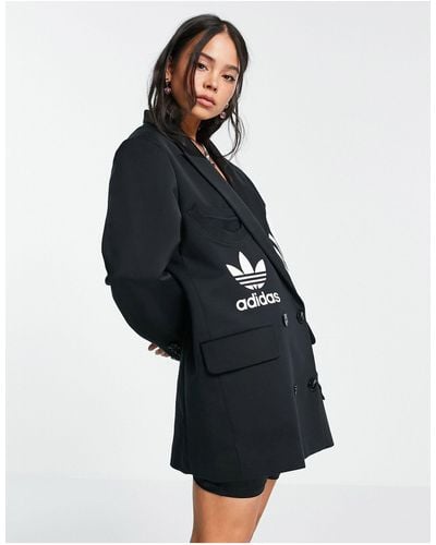 adidas Originals X Dry Clean Only Oversized Blazer - Black