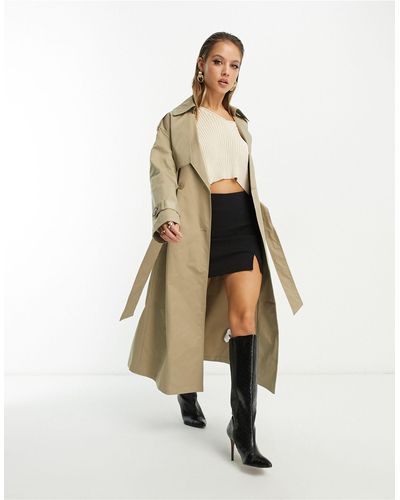 In The Style Belted Trench Coat - White