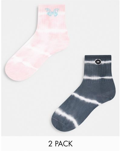 Bershka 2 Pack Socks - Multicolour