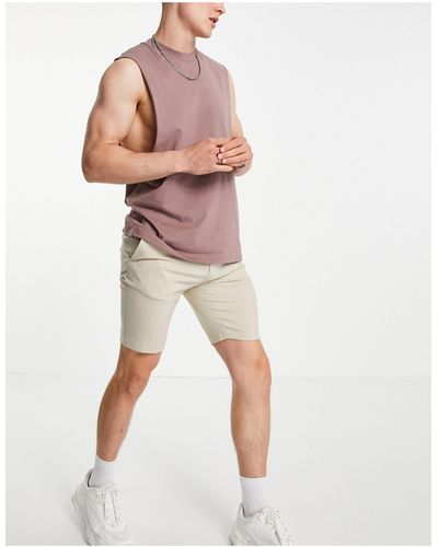 ASOS – elegante, schmal geschnittene shorts - Mehrfarbig