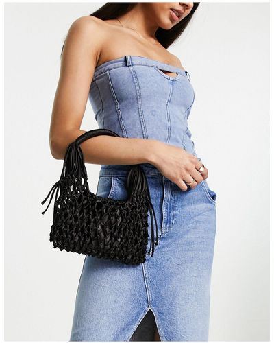 ASOS – gehäkelte clutch - Blau