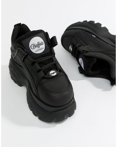 Buffalo London Classic Lowtop Platform Sneakers - Black