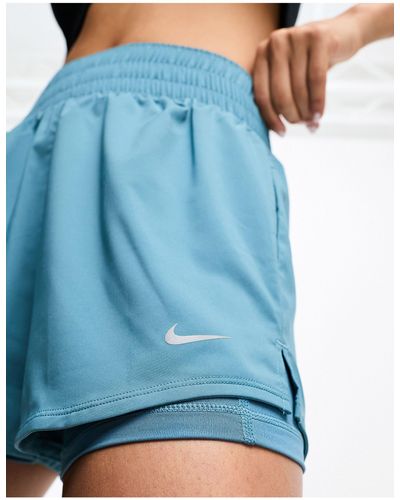 Nike One Dri-fit 3inch 2in1 Shorts - Blue