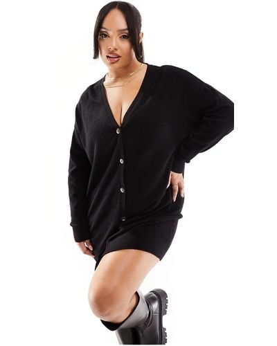 ONLY Button Down Cardigan Dress - Black