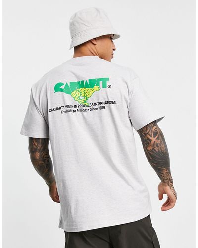Carhartt Camiseta gris runner - Blanco