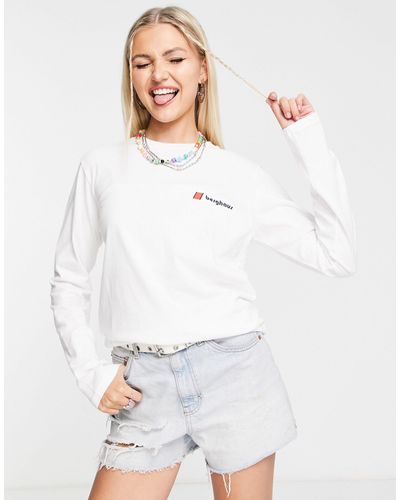 Berghaus Org Heritage Front And Back Logo Long Sleeve T-shirt - White