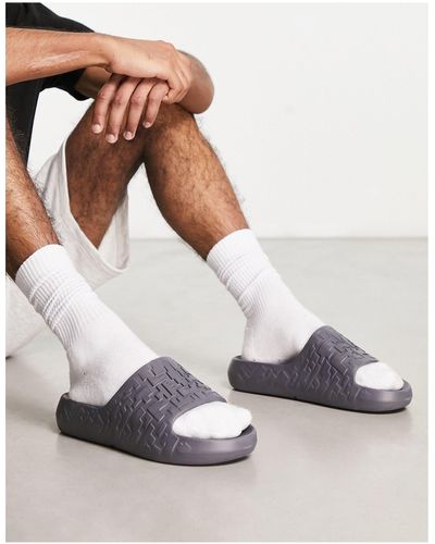 ASOS Chunky Sliders With Texture - White
