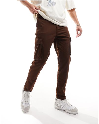New Look Cargo Trousers - Brown