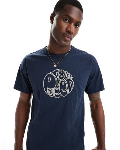 Pretty Green Embroidered T-shirt - Blue