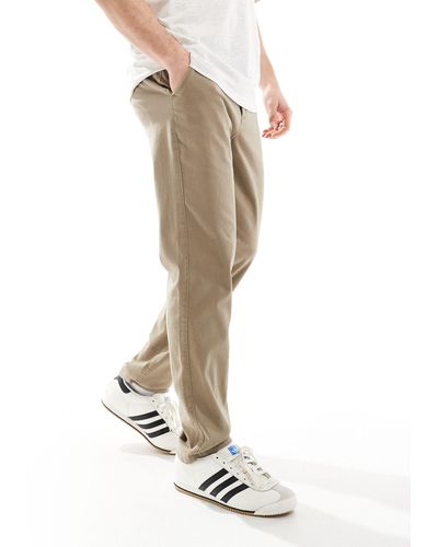 Jack & Jones Intelligence - ollie - pantalon chino coupe classique - beige - Blanc