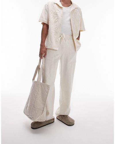 TOPMAN Pantalones color - Blanco