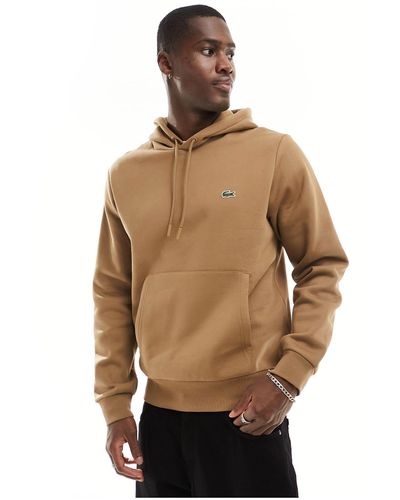 Lacoste Small Croc Logo Hoodie - Natural