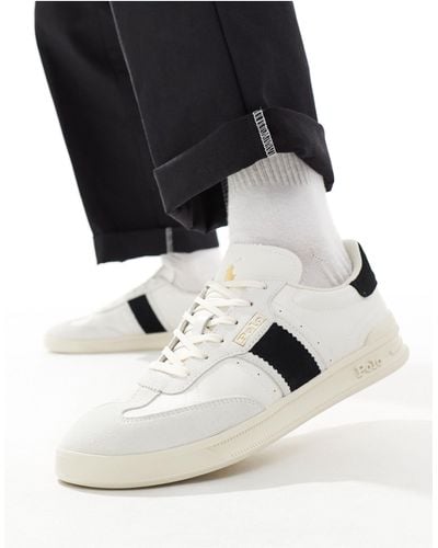 Polo Ralph Lauren – heritage aera – sneaker aus leder - Schwarz
