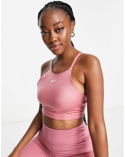 Nike High shine – indy – sport-bh mit leichter stützfunktion - Pink