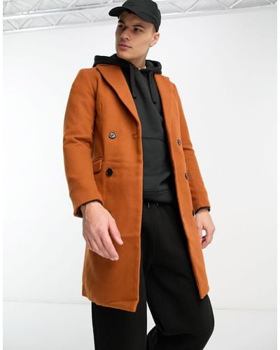 Bolongaro Trevor Wool Coat - Orange