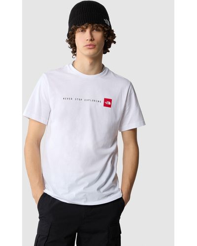 The North Face 'never Stop Exploring' Short Sleeve Tee - White