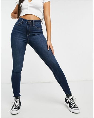 Hollister Curvy Fit Skinny Jeans - Blue