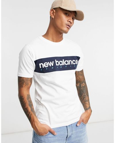 New Balance Linear Logo T-shirt - Blue