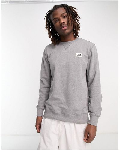 The North Face Heritage Patch Chest Logo Sweatshirt - Gray