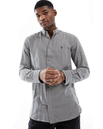 French Connection Camisa burdeos - Gris