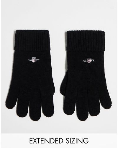 GANT Gloves With Logo - Black