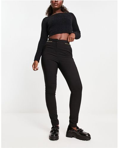 New Look Skinny Tailored Trousers - Black