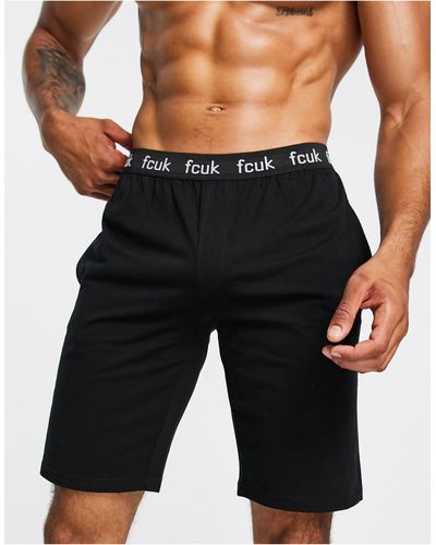 French Connection – lounge-shorts - Schwarz