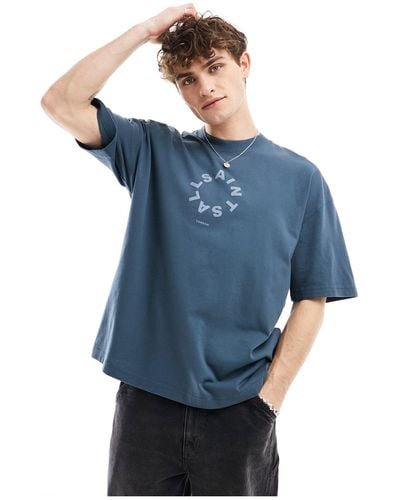 AllSaints Tierra Oversized T-shirt - Blue