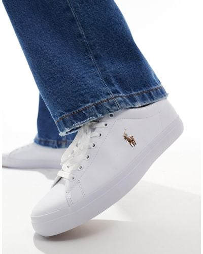 Polo Ralph Lauren Longwood Leather Trainers - White