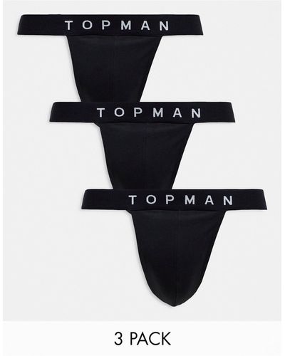 TOPMAN 3 Pack Jocks - Black