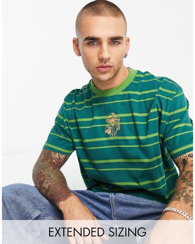 ASOS Relaxed Stripe T-shirt - Green