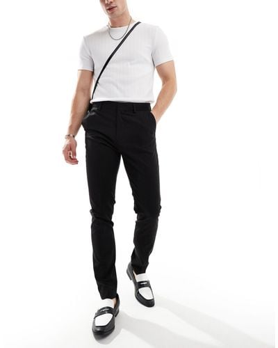 ASOS Smart Skinny Fit Suit Pants - Black