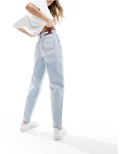 Tommy Hilfiger Ultra High Tapered Mom Jeans - Blue