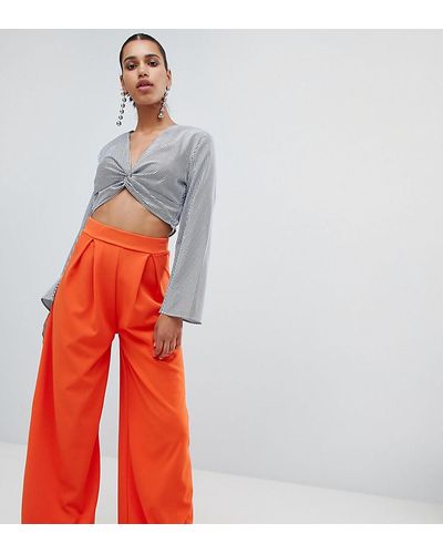 PrettyLittleThing festival sequin bralette & flares two-piece in