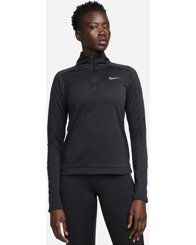Nike Pacer Dri-fit Half Zip Long Sleeve Top - Blue