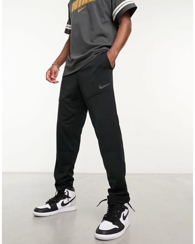 Nike – pro – jogginghose aus fleece - Schwarz