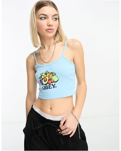 Obey Bowl Of Fruit Tank Top - Blue