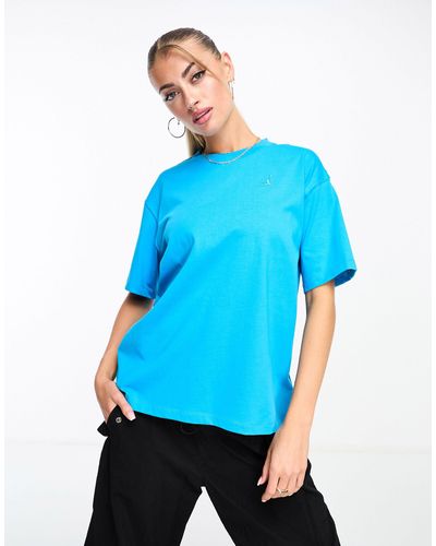 Nike – essential core – t-shirt - Blau