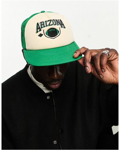 ASOS Trucker Cap With Arizona Embroidered - Green