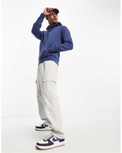Polo Ralph Lauren Sweat à capuche en double maille avec logo joueur - Bleu