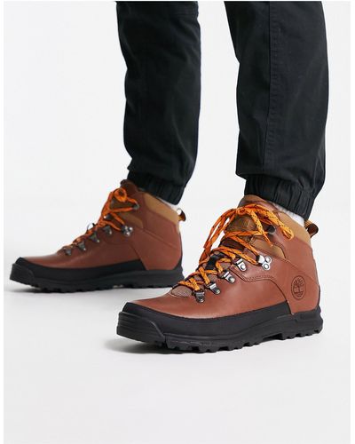 Timberland World Hiker Boot in Brown for Men | Lyst UK