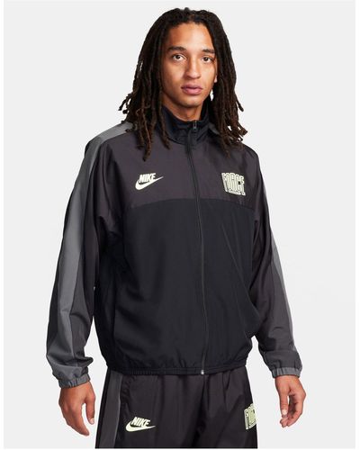 Nike Football Nike Basketball Starting Five Woven Jacket - Black