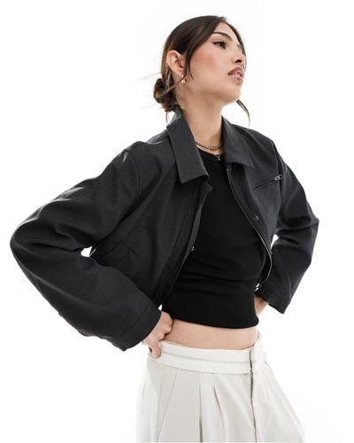 ASOS Tailored Top Collar Jacket - Black