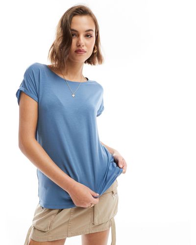Vero Moda Round Neck T-shirt - Blue